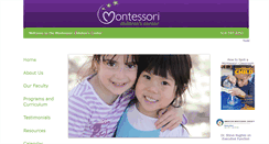 Desktop Screenshot of montessorichildrensctr.com